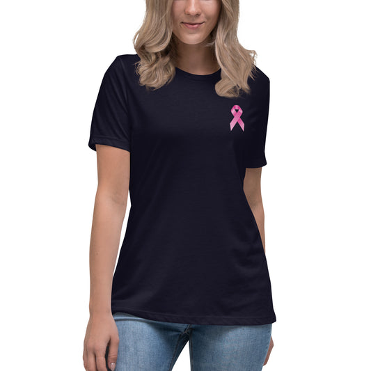Fuck cancer Ribbon - Women's Relaxed T-Shirt